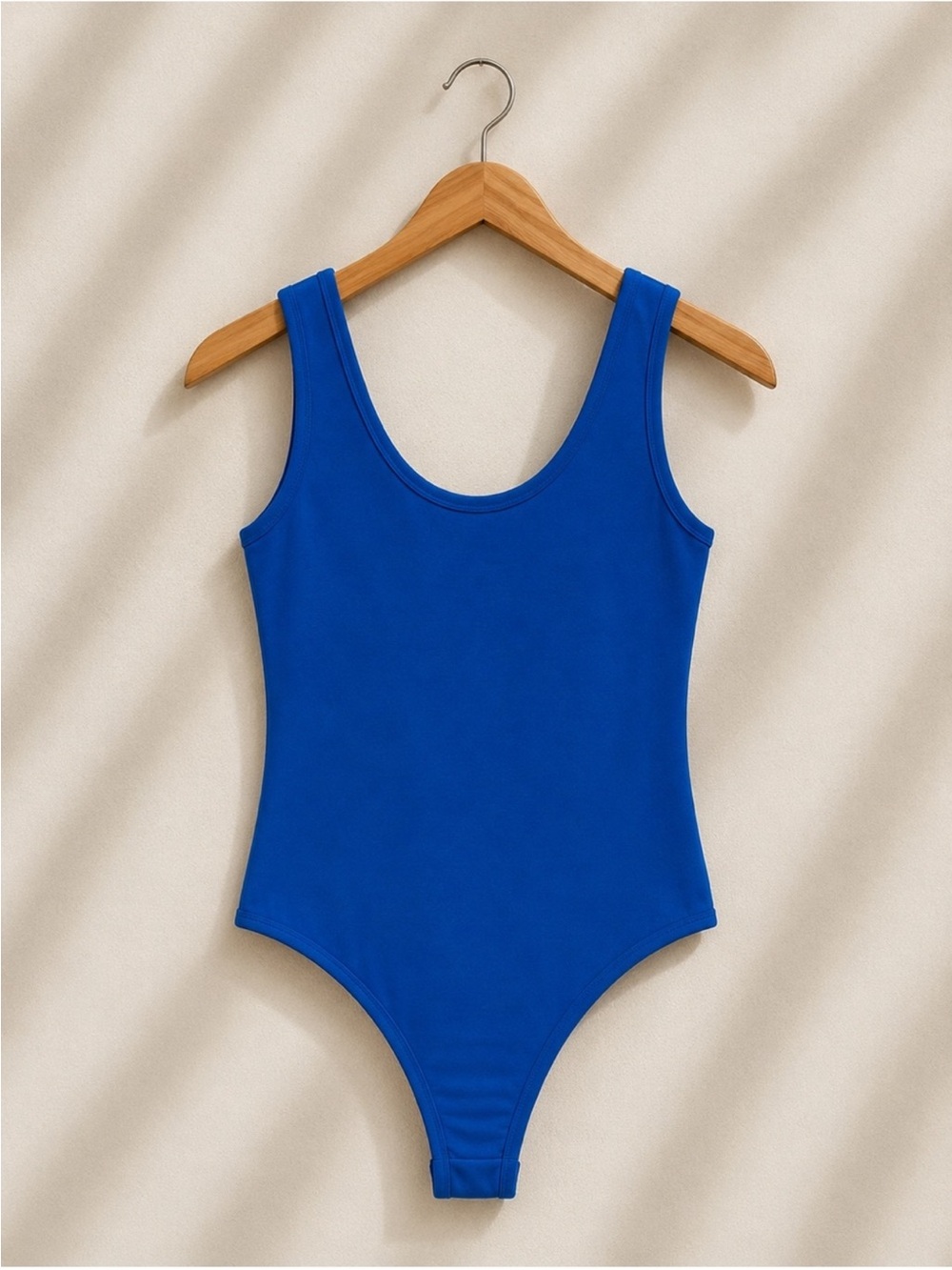 Zenana Royal Blue Notch Neck Bodysuit – Size Large – New Boutique